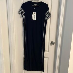 Kenzo Sport Long Tee Black Dress Size S Brand New
